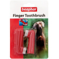 Маленькое фото товара - BEAPHAR Toothbrush зубная щетка на палец двойная для собак всех размеров 1х6. Вариант №1