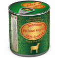 Маленькое фото товара - РОДНЫЕ КОРМА 340 г знатные консервы 100 % ягненок для собак 1х12. Вариант №1