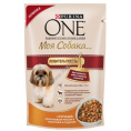 Маленькое фото товара - PURINA ONE "Моя Собака... Любитель Поесть" сухой 600 гр для Собак Индейка (1х8). Вариант №1