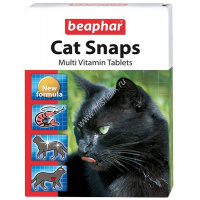 Фото товара - BEAPHAR Cat snaps 75 таблеток комплексная пищевая добавка для кошек 1х12