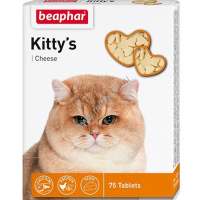 Фото товара - BEAPHAR Kitty`s Cheese 75 таблеток витаминизированное лакомство для кошек с сыром 1х12