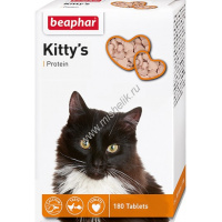 Фото товара - BEAPHAR Kitty`s Protein 180 таблеток витаминизированное лакомство для кошек с протеином 1х12