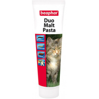 Фото товара - BEAPHAR Duo Malt Paste 100г паста для выведения шерсти из кишечника с олигосахаридами и Омега-6 1х6
