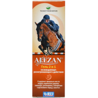 Фото товара - АВЗ ALEZAN 100 мл 2 в 1 гель для лошадей охлаждающе разогревающего действия 1х28