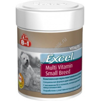 Фото товара - 8 IN 1 Excel Multi Vit - Small Breed 70 таб комплексная мультивитаминная добавка для мелких пород собак 1х6