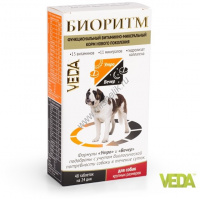 Фото товара - VEDA БИОРИТМ 24 г дополнительный функциональный витаминно-минеральный корм для собак крупных размеров 1x5