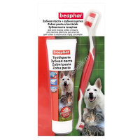Фото товара - BEAPHAR Toothpaste 100 г зубная паста+щетка для собак и кошек 1х6