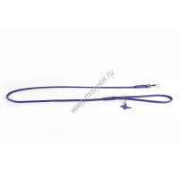 Фото товара - CoLLaR glamour 10 мм 122 см поводок круглый цвет фиолетовый