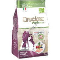 Фото товара - ПРОМО ЦЕНА - 45% CROCKEX Wellness 3 кг сухой корм для собак средних и крупных пород кролик с рисом