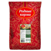 Фото товара - РОДНЫЕ КОРМА 26/12 3/5 пуда 10 кг сухой корм для взрослых кошек с бараниной