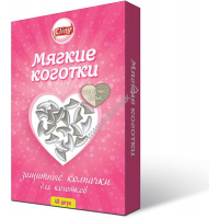 Фото товара - CLINY 40 шт мягкие коготки жемчужно-белые 1х26