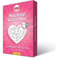 Фото товара - CLINY 40 шт мягкие коготки прозрачные 1х26