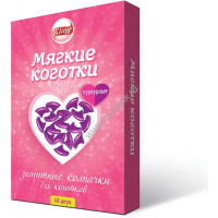 Фото товара - CLINY 40 шт мягкие коготки пурпурные 1х26
