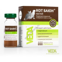 Фото товара - VEDA КОТ БАЮН 3 фл 10 мл настой для коррекции нарушений поведения кошек и собак 1х30