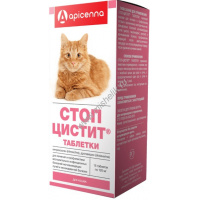 Фото товара - APICENNA СТОП-ЦИСТИТ 15 таблеток для кошек нормализация и улучшение работы мочевыводящих путей1х100