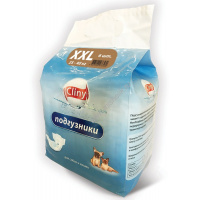 Фото товара - CLINY 6 шт ХXL 25-40 кг подгузники для животных 1х12