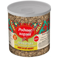 Фото товара - РОДНЫЕ КОРМА 50 г приправа рубец говяжий молотый мясной МИКС для собак в банке 1х25