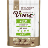 Фото товара - VIVERE MINI 800 г сухой корм для собак утка 1х10