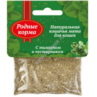 Фото товара - РОДНЫЕ КОРМА 15 г кошачья мята с тимьяном и пустырником 1х30