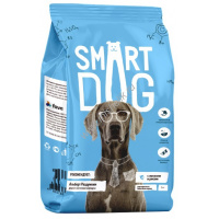 Фото товара - SMART DOG 3 кг сухой корм для взрослых собак с лососем и рисом 1х4