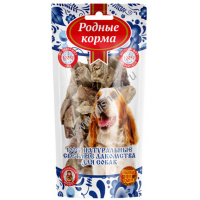 Фото товара - РОДНЫЕ КОРМА Светлые 30 г лакомство для собак лёгкое барашек 1х45
