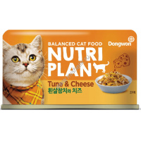 Фото товара - NUTRI PLAN Tuna & Cheese 160 г консервы для кошек тунец с сыром в собственном соку 1х24