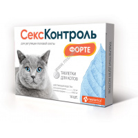 Фото товара - ROLF CLUB СексКонтроль ФОРТЕ 10 таб для котов 1х70