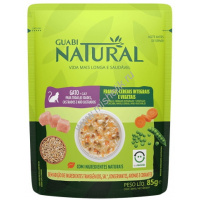 Фото товара - АКЦИЯ -30% GUABI NATURAL Cat 85 гр пауч для взрослых кошек курица, цельнозерновые злаки и овощи 1х18