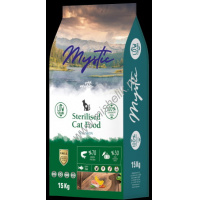 Фото товара - Mystic Sterilised Cat Food Salmon 15 кг сухой корм для стерилизованных кошек с лососем