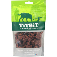 Фото товара - TITBIT 145 г мясные косточки для собак с бараниной 1x11