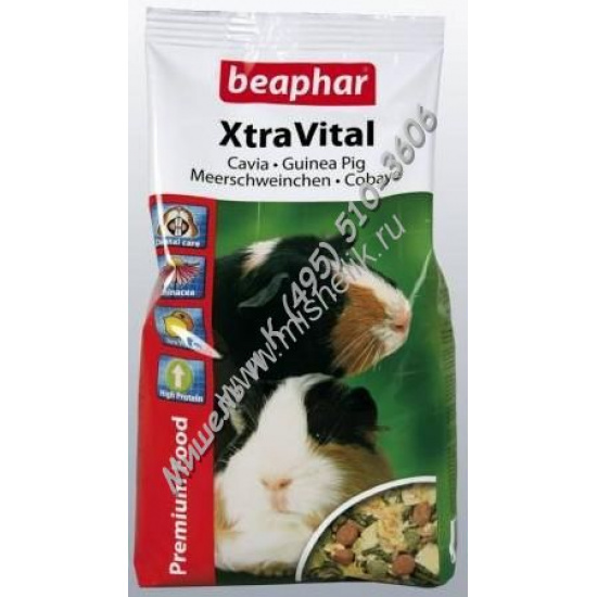 Большое фото товара - BEAPHAR Хtravital 1кг для морских свинок 1х4, 12649. Вариант №1